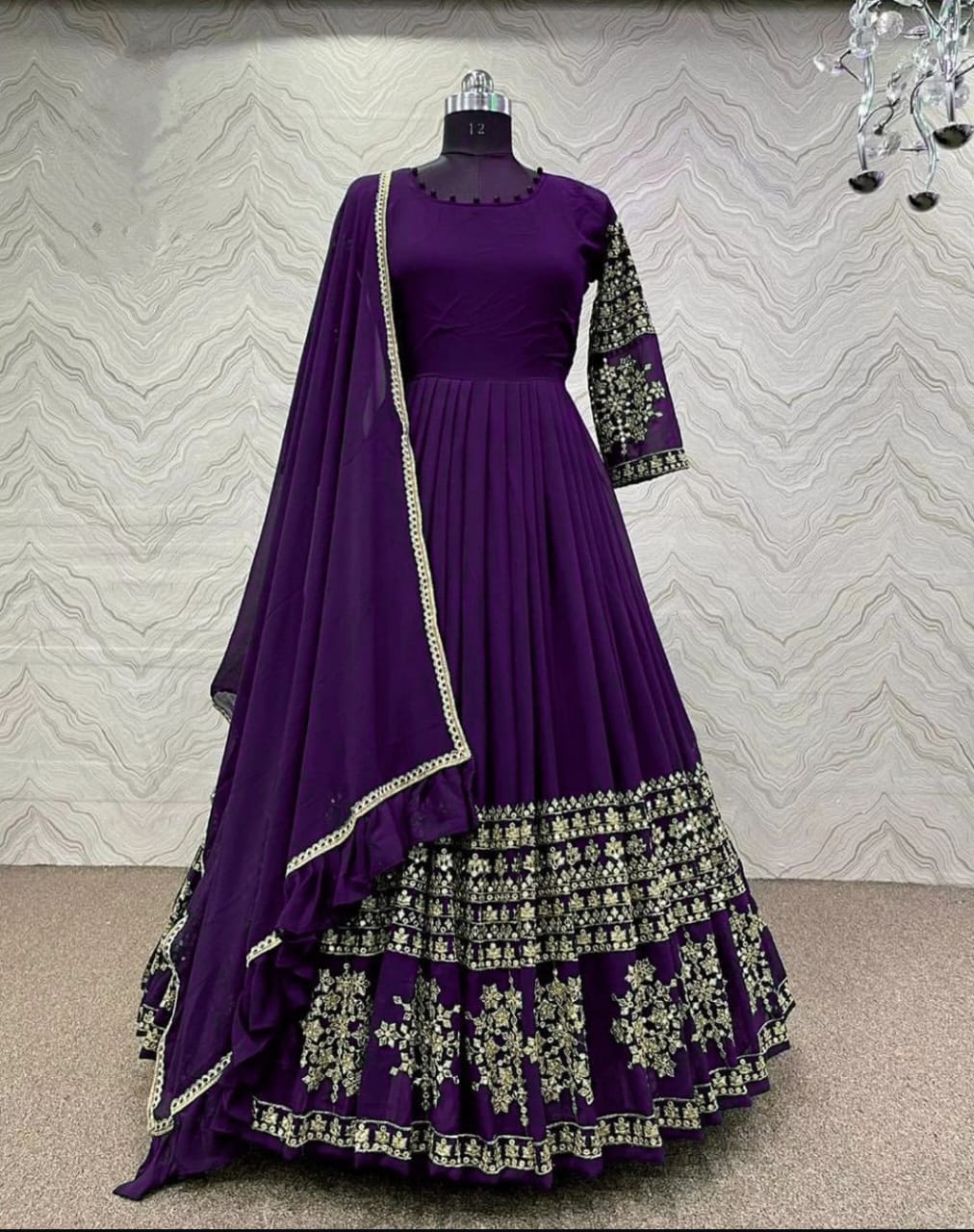 Mini Star Heavy Embroidery Maxi