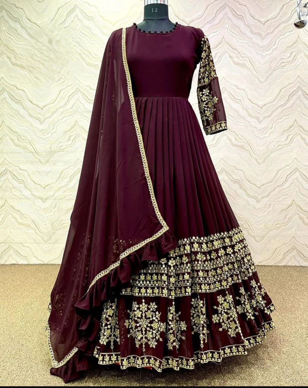 Mini Star Heavy Embroidery Maxi