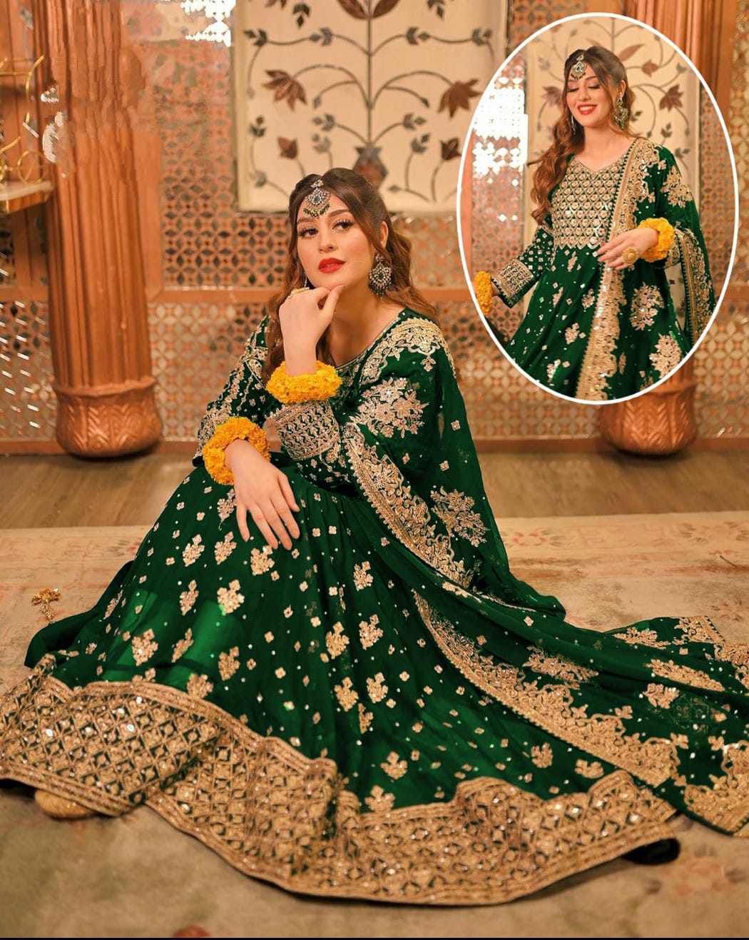 Dupatta And Trouser 3Pcs