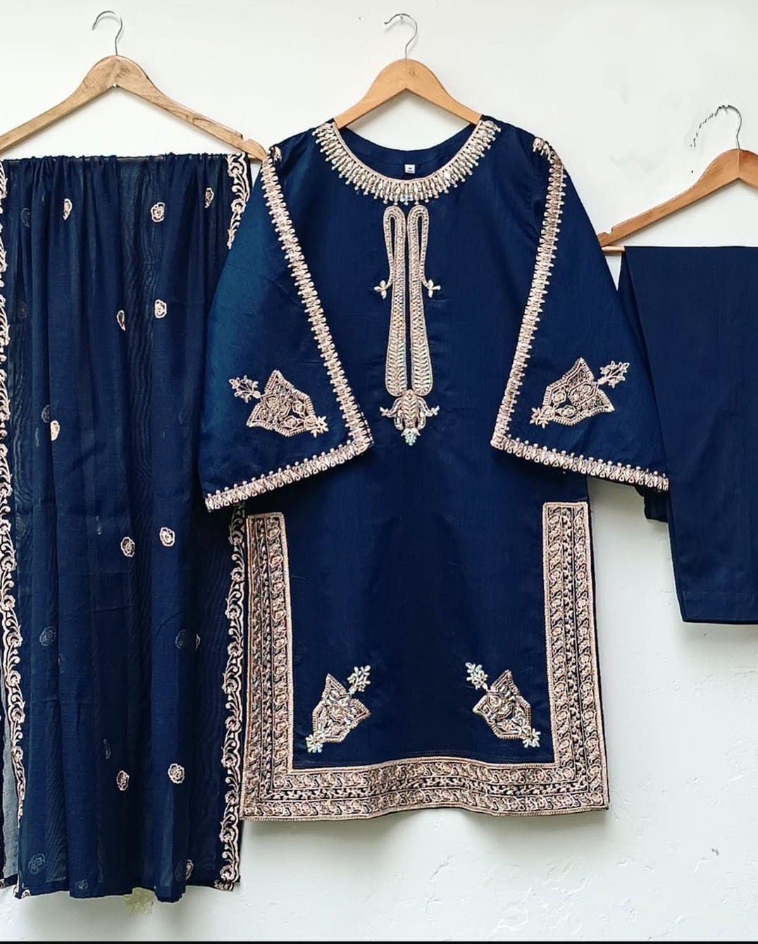 Embroidered Chiffon Dupatta